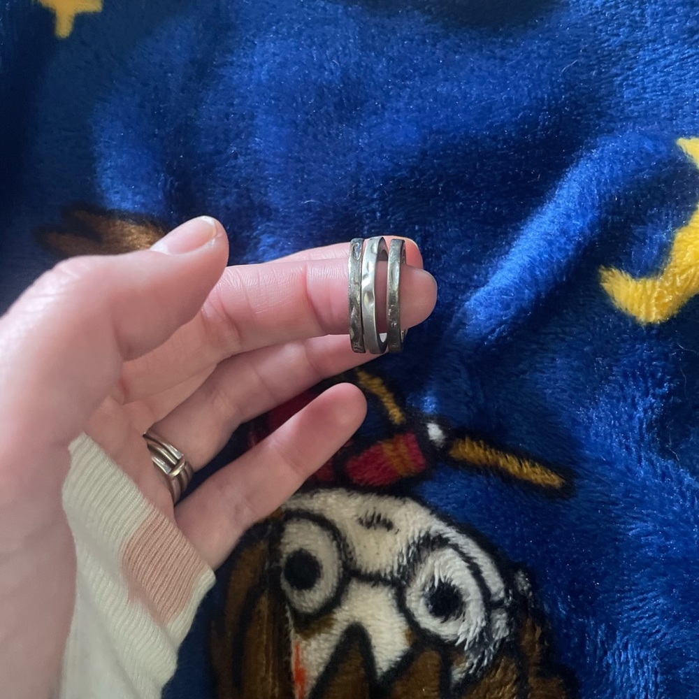 Set of 3 Silver RIngs size 7